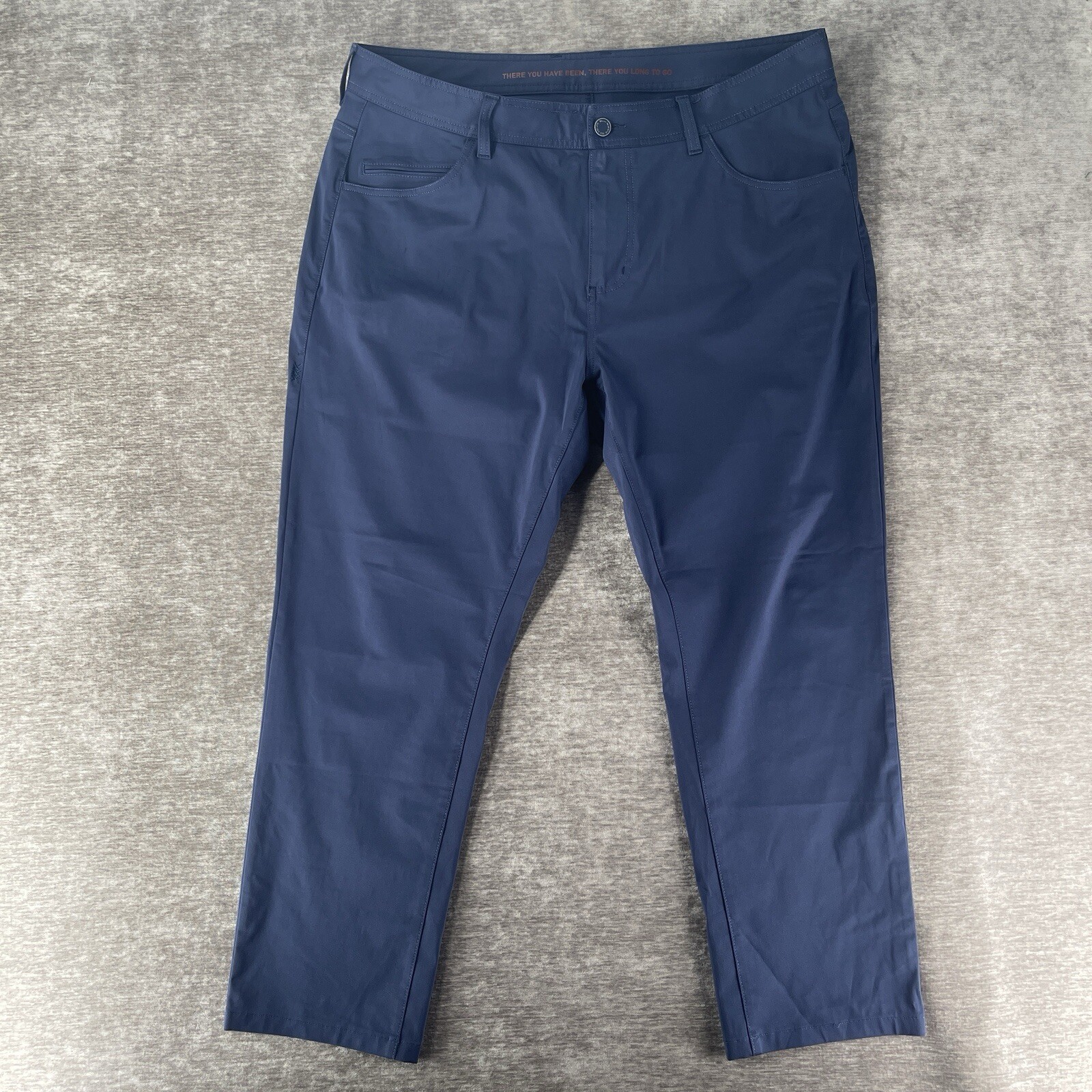Rhone Men's Performance Pants Blue Pockets Logo Size 38