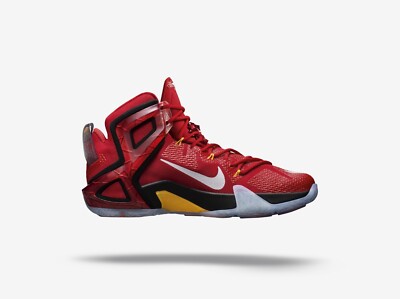 Lebron XII 12 ELITE UK 6 EUR 40 Universität rot weiß schwarz Laser orange 7245599