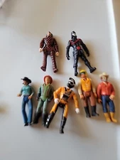 Lot Of 7 Vintage Tonka,fisher Price,x Games And Other 3.5 Figures