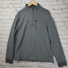 Greg Norman Pullover Sweatshirt Mens Sz XL Gray 1/4 Zip