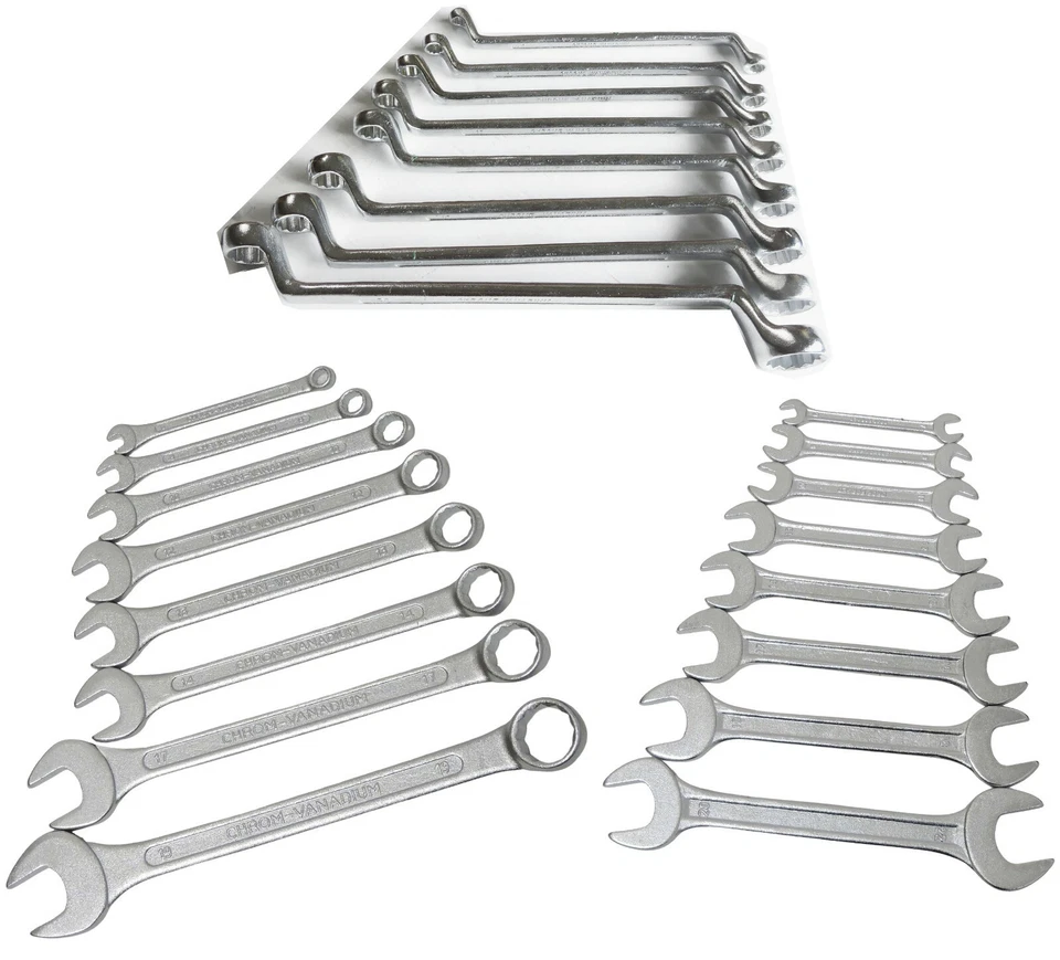 FAMEX Schraubenschlüssel Set Maulschlüssel Ringschlüssel Satz Maul Ring 2. Wahl