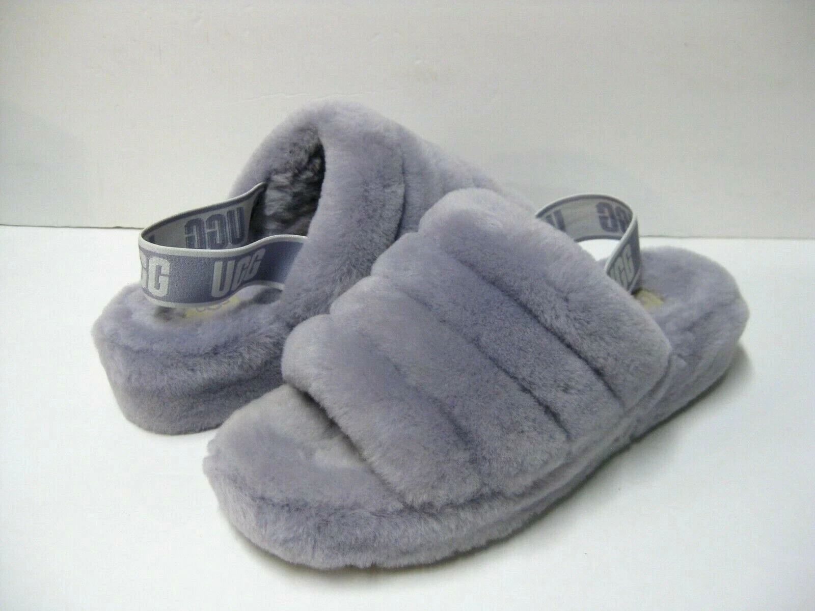 UGG FLUFF YEAH SLIDE SANDALO DONNA JUNE GLOOM US 10 UK 8 EU 41