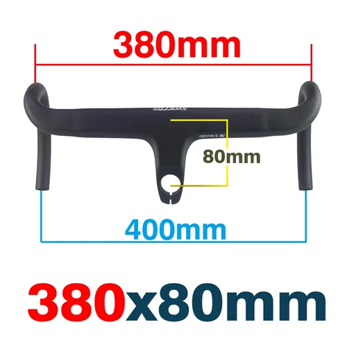 Cavo interno manubrio bici da strada in carbonio drop bar integrato con distanziali - Foto 11 di 43
