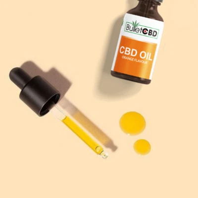 BULLETCBD CBD OIL Orange Broad Spectrum 1000mg Organic CBD Oil Drops 10ml