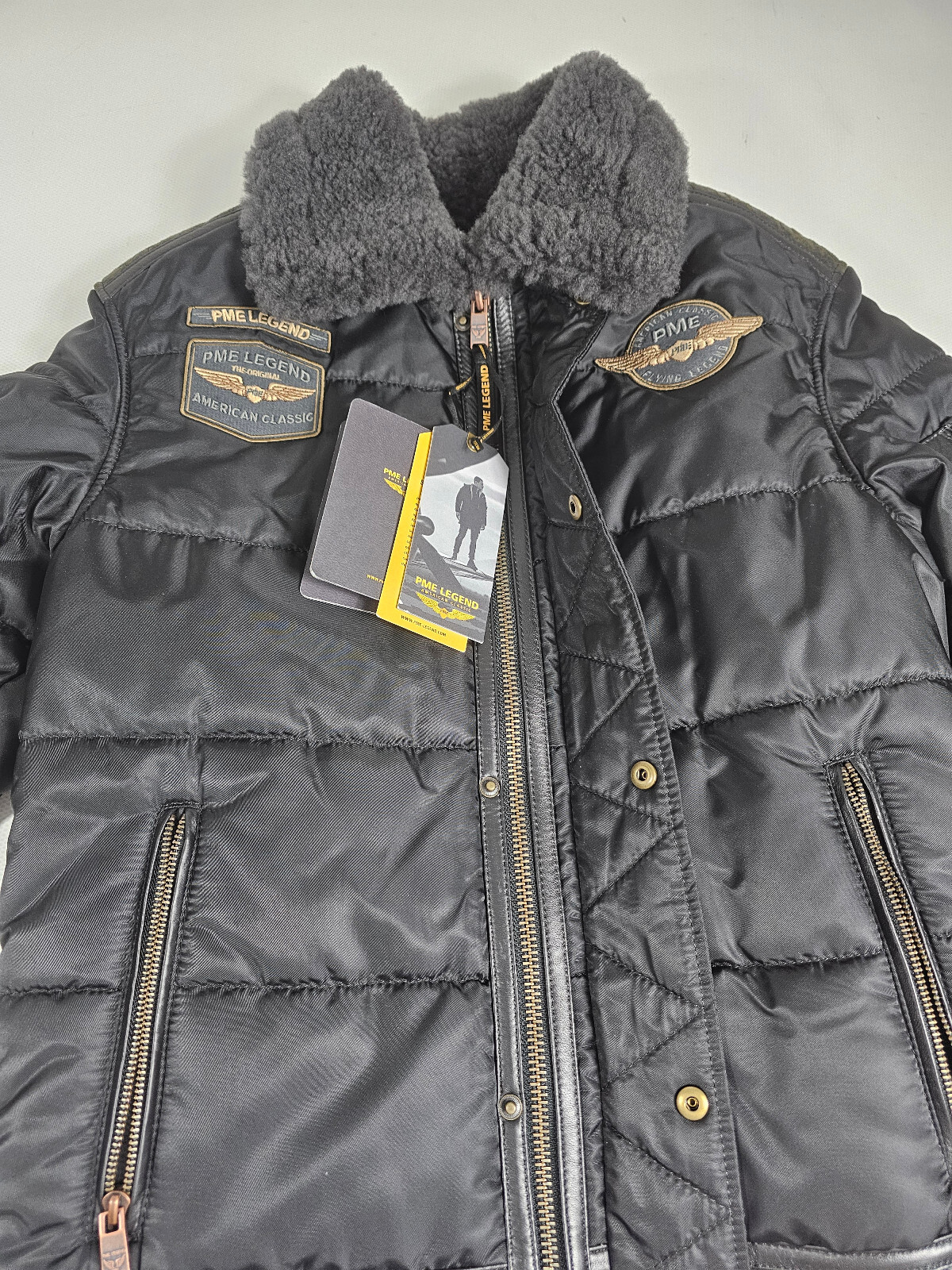 PME Legend Skygoose 3.0 PLJ2309705-9106 part leather jacket leather jacket size M 2A image 4