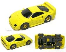 '90 TYCO Lemon Ferrari F-40 Slot Car Body 6243 Test Shot NoTrimPaint FreeChassis