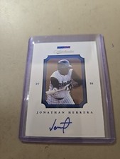 2008 JONATHAN HERRERA TRISTAR AUTOTHENTICS BLUE AUTO CARD. COLORADO. 122/250.