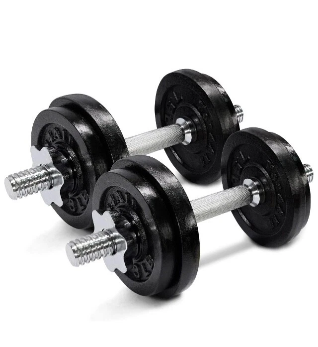 Yes4All Adjustable Dumbbells 40 lbs (2x20lbs) Dumbbell SET - Like bowflex