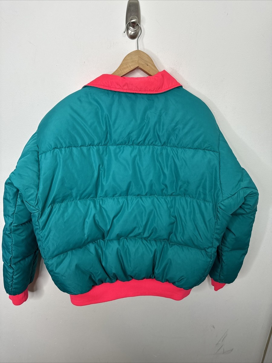 Vintage 1990s COLUMBIA Puffer Thick Winter Puff Down Jacket Pink