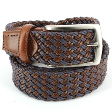 Ceintures bleus en cuir pour homme - Main Image