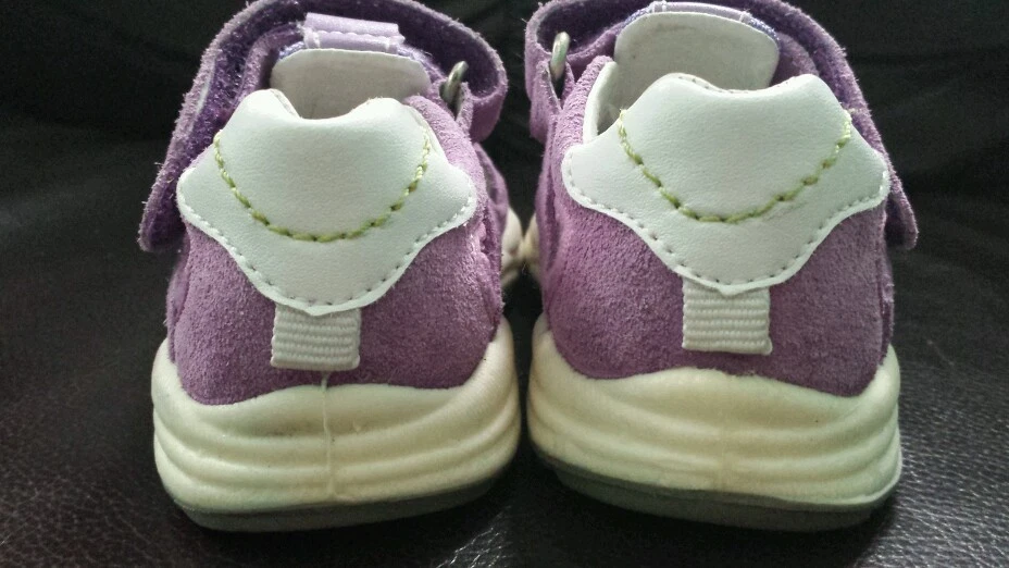 NATURINO Bebé Niño Niñas Cuero Gamuza Zapatos Púrpura EU 20 US 4 Nuevo arco suppo Foto 3 de 4