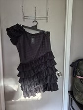 City Chic Dress Small Francesca Frill Plus Size 16