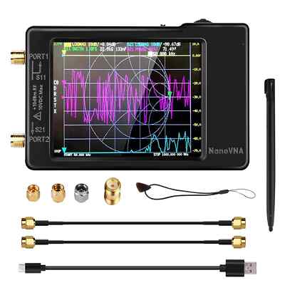 Vector Network Antenna Analyzer 10KHz-1.5GHz SDCard Slot 32G