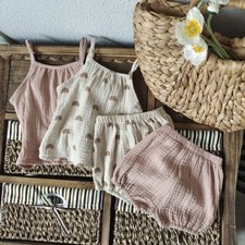 Baby Clothing Set Children's Solid Color Long-sleeve Elastic Trousers Two Piece