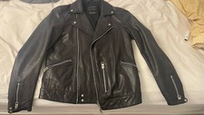 All Saints Allsaints Leather Biker Jacket - Size XS