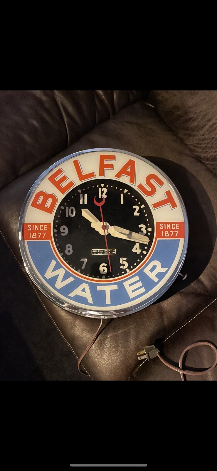 glo dial BABY neon clock eBay