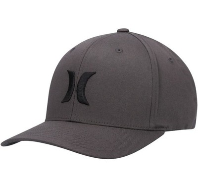 HURLEY One And Only Men s Flex Fit Hat Cap Charcoal L/XL HNHM0002-021 NEW