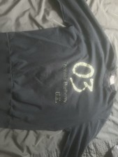 A Burberry Jumper Size Large Kids Blue 100% Cotton Long Sleeve