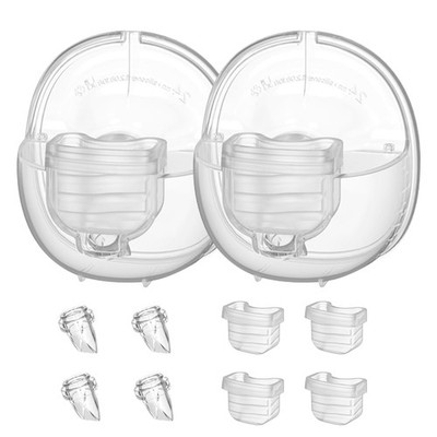 Wearable Breast Pump Accessories, Pump Parts Flange 24mm, Duckbill Valve, Sil...