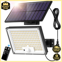 Solarlampe Mit Bewegungsmelder 172LED IP65 AußEnwandleuchte Gartenleuchte 5M