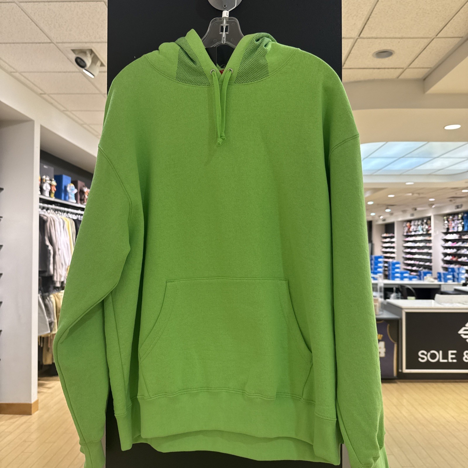 Supreme Jacquard Stripe Hoodie Bright Green Size Large