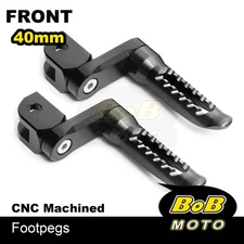 BOB 40mm Lower Rider Footpegs BLACK For Suzuki GSX-S750 17 18 19 20 21