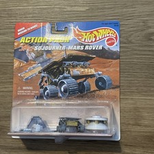 HOT WHEELS 1996 ACTION PACK JPL SOJOURNER MARS ROVER, LANDER AND MARS PATHFINDER