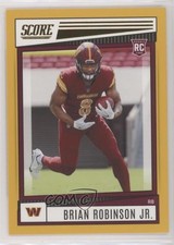 2022 Score Rookies Gold Brian Robinson Jr #338 0u3