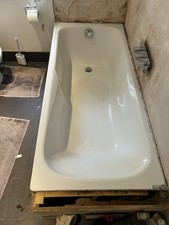 Kaldewei steel bath 1700mm x 750mm and shower screen  used 