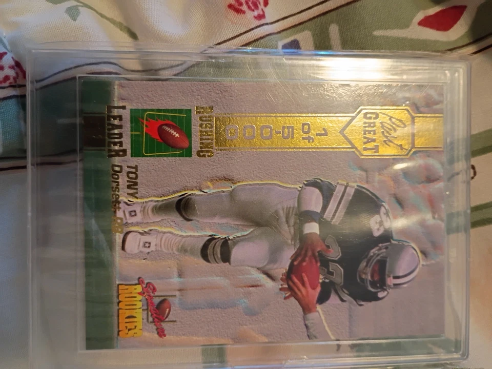 Signature Rookies Tony Dorsett/Dallas Cowboys 1994 en tarjeta autógrafo #145/1000 Foto 2 de 4