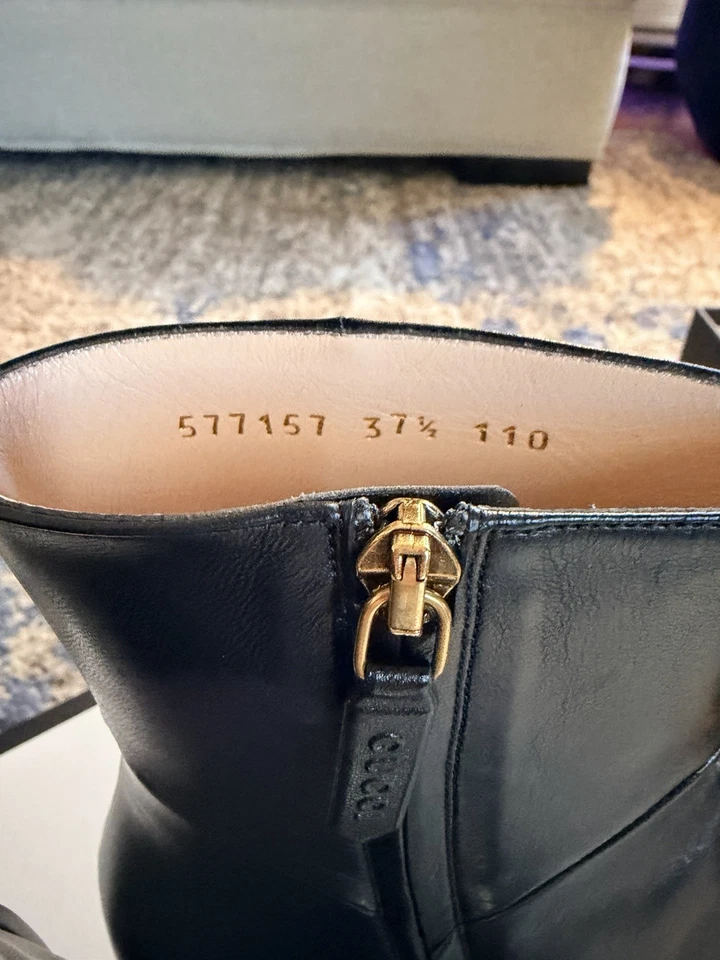 古驰 Zumi 靴子,尺寸 37.5,从未穿过! 正品带盒 — 第 3/4 张图片