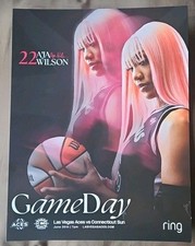 WNBA A'ja Wilson Las Vegas Aces Gameday Poster 6/25/25 5000 Career Points