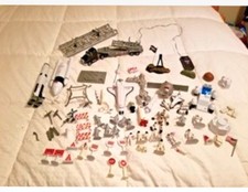 Vintage NASA Plastic Astronaut Toy Figure 79 Pieces etc Space Shuttle Truck