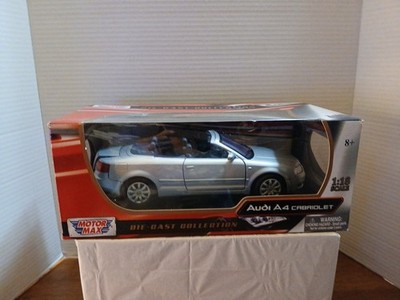 2010 MOTOR MAX 1:18 Scale Diecast Model AUDI A4 CABRIOLET Silver