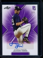 2021 Leaf Perfect Game National Showcase Jackson Ferris #BA-JF1 1/1 Auto
