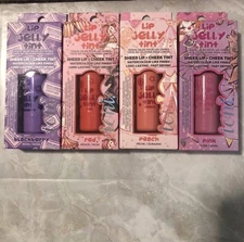 Lip Jelly Tint By ioni Sheer Lip And Cheek Tint Pink Red Peach Blackberry