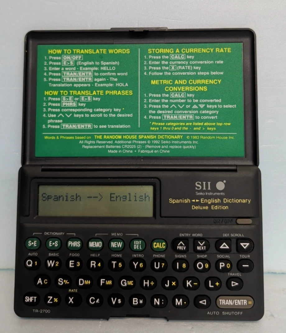 Seiko Electronic Dictionaries for sale | eBay