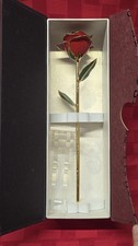 Real Long Stem White Rose Dipped In 24 Karat ...