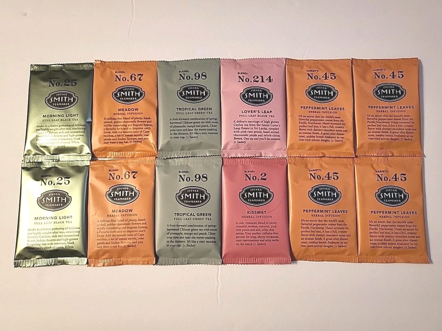 Maker Misc 12 Sachets Of Blend No. 25, 67, 98, 214, 2, 45 Lo
