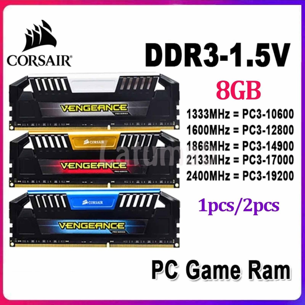 Ddr3 1333mhz Corsair Value Select 8gb Ddr4 2400mhz Corsair