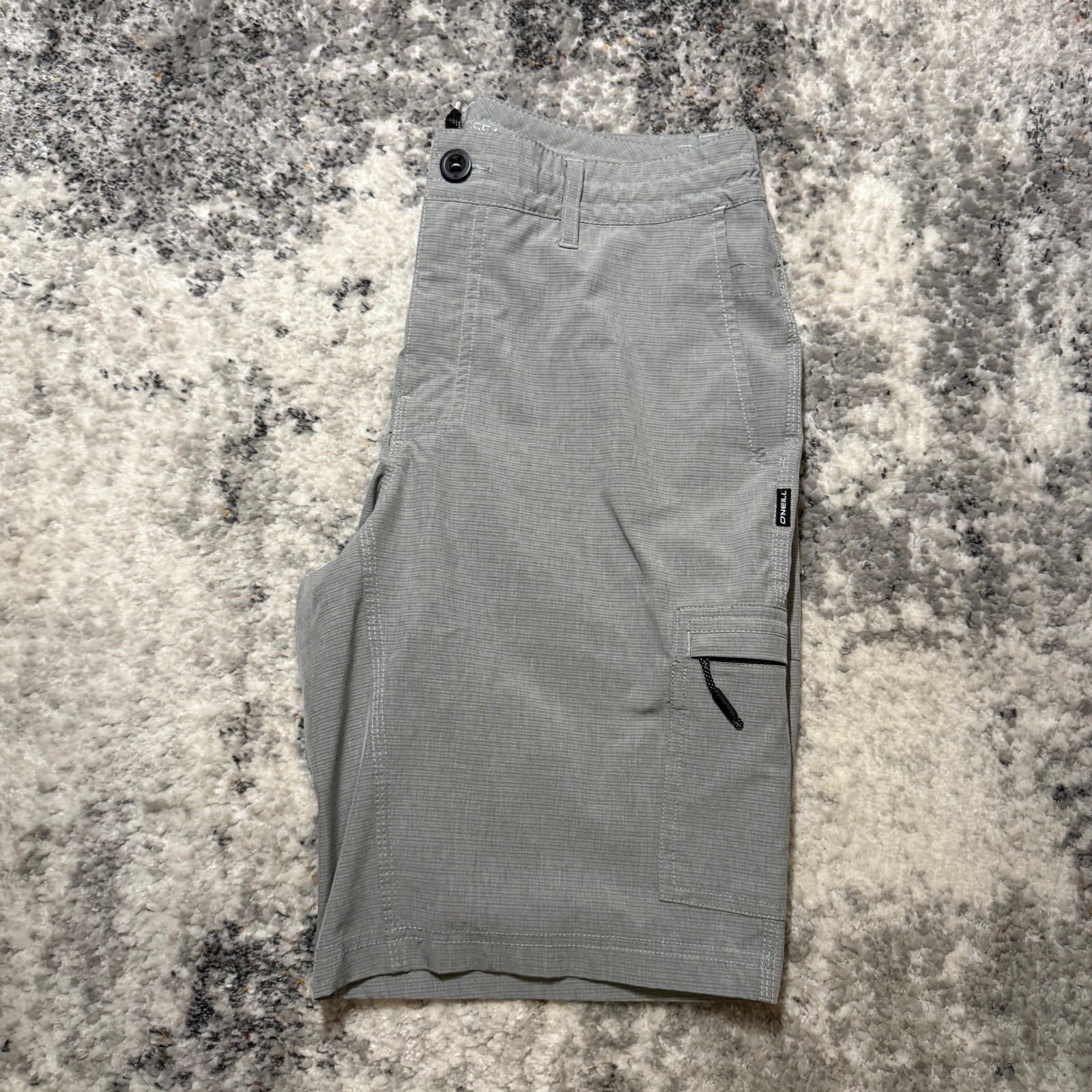 ONeill Crossover Hybrid Shorts Mens 30 Grey Cargo Boardshorts Quick Dry Surf