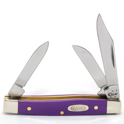 CASE XX KNIVES SMOOTH PURPLE SYNTHETIC SMALL STOCKMAN