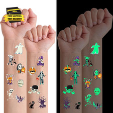 79 Pcs Halloween Scar Temporary Tattoos  Assorted Treat or Trick Halloween Fake T