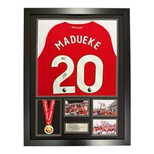 Noni Madueke Signed Shirt Framed MEDAL ACG PROOF Arsenal JERSEY Display