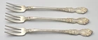 (3) Wallace LA REINE Sterling Silver 5 3/4" Cocktail Forks - NO MONO 64g