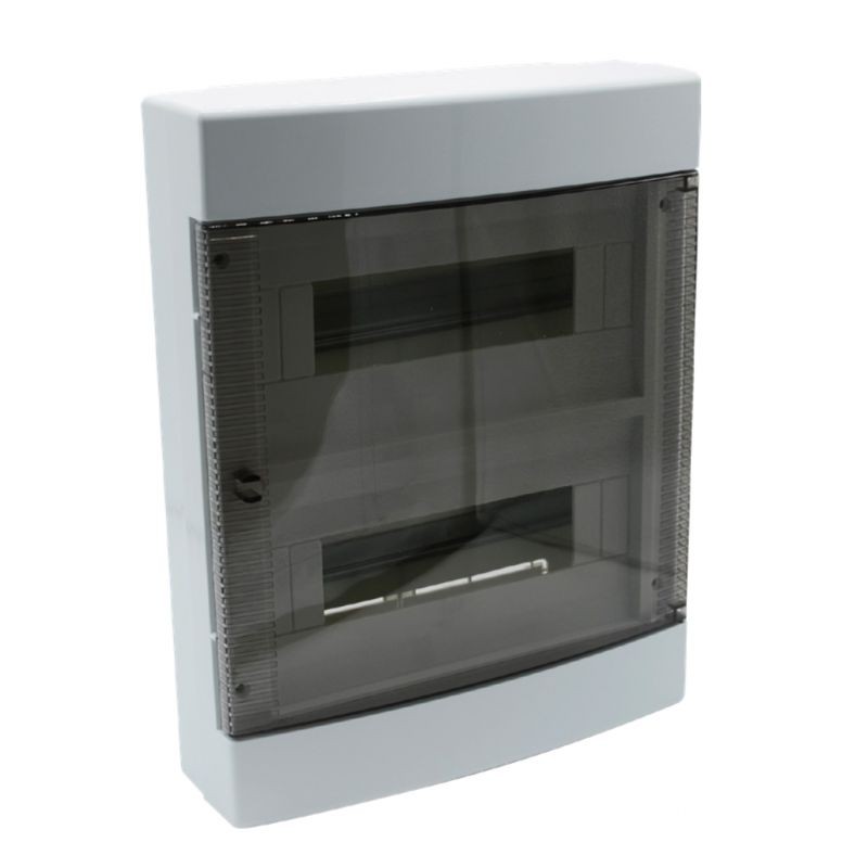 Coffret électrique 24 modules IP40 avec porte transparente pour protection modulaire optimale