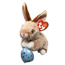 TY Beanie Baby - PRALINE the Brown Bunny Regular Size - 6 inch - MWMTs