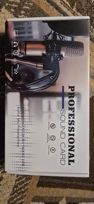 Professional Sound Card 2x2 24-BIT/192KHZ USB Mic Preamplifier