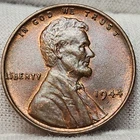 1944 P Lincoln Wheat Cent Penny 1c Philadelphia US Copper Coin AU+ LC-p44Md