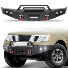 Front Bumper For 2005-2021 Nissan Frontier Wled Lights Winch Plate 12000lbs Front Bumper For 2005-2021 Nissan Frontier Wled Lights Winch Plate 12000lbs